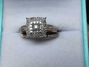 Ring - Engagement Set - Yellow Gold 10k (.417) 3.2 grams Size 5.5
