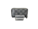Louis Vuitton Damier Graphite Zippy Coin Purse Black Wallet