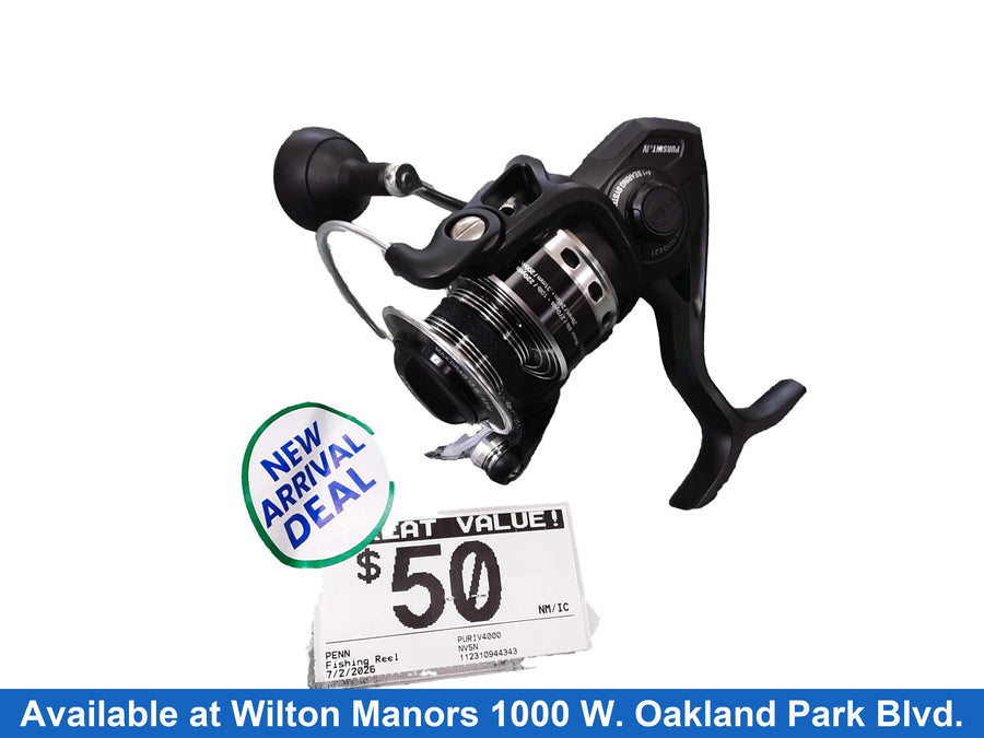 Penn Puriv4000 Black Fishing Reel