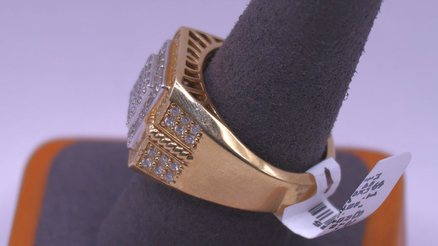 Men's Ring - Yellow Gold 14k (.585) 9 grams Size 10