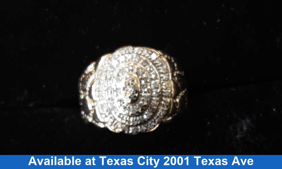 Men's Ring - Yellow Gold 10k (.417) 5.2 grams Size 9