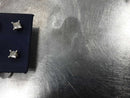Double Stud Earring - White Gold 14k (.585) 0.7 grams