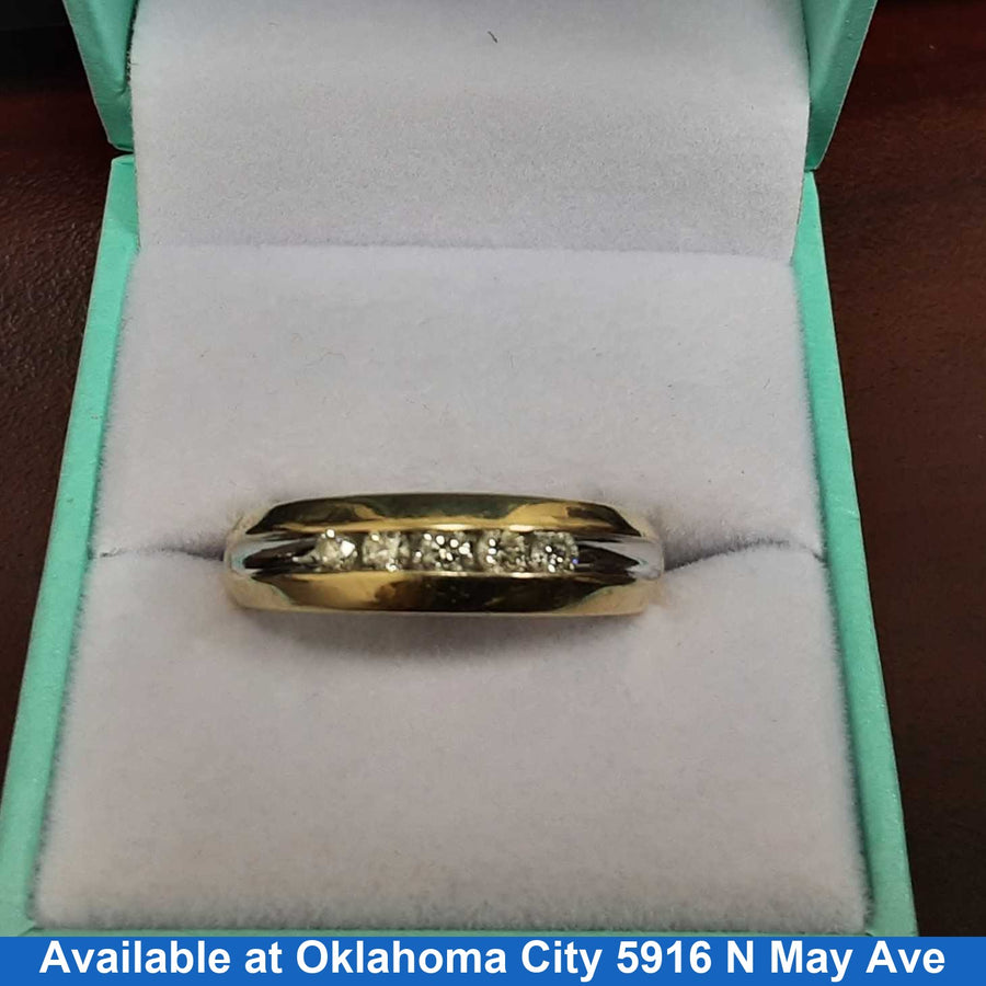 Ring - Wedding Band - Yellow Gold 14k (.585) 5.6 grams Size 20