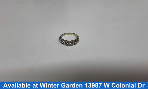 Women's Ring - Anniversary - White Gold 14k (.585) 4.6 grams Size 9