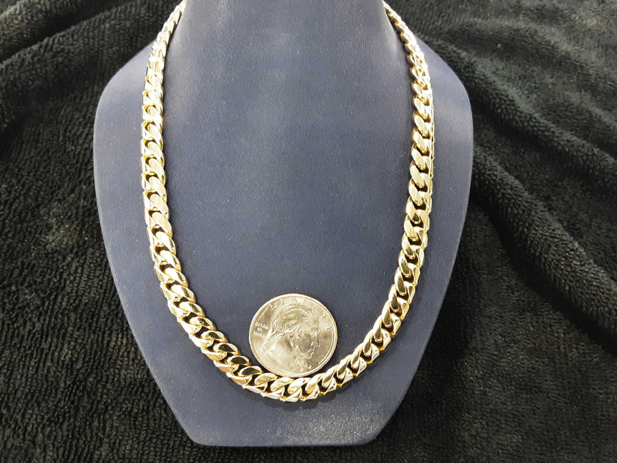 Cuban Link Chain - Yellow Gold 10k (.417) 100.6 grams 24 inch