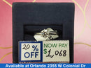 Women's Ring - Solitaire - Platinum 3.7 grams Size 5.5