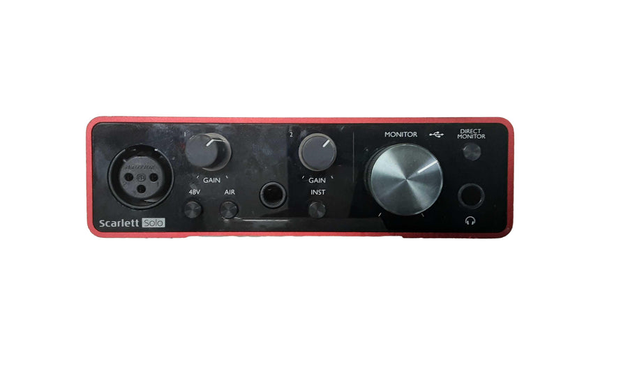 Focusrite Scarlett Solo Red Audio Equipment