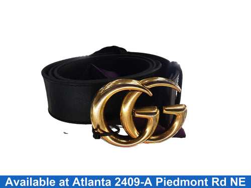 Gucci 400593 493075 Black Belt / Buckle