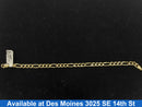 Figaro Bracelet - Yellow Gold 14k (.585) 10.7 grams 8 inch