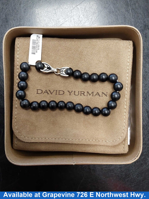 David Yurman Spiritual Bead Bracelet - Silver 22.6 Grams 8 Inch