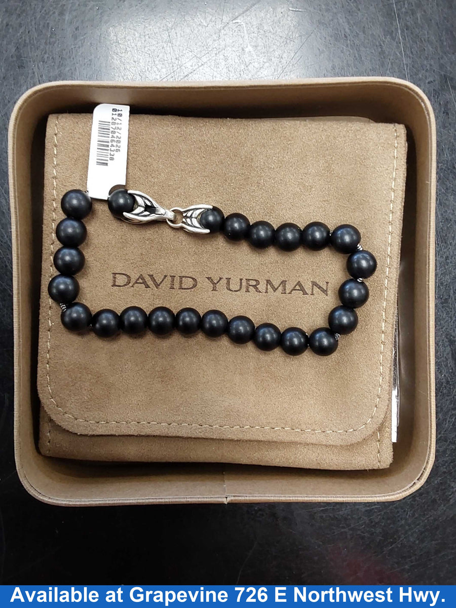 David Yurman Spiritual Bead Bracelet - Silver 22.6 Grams 8 Inch