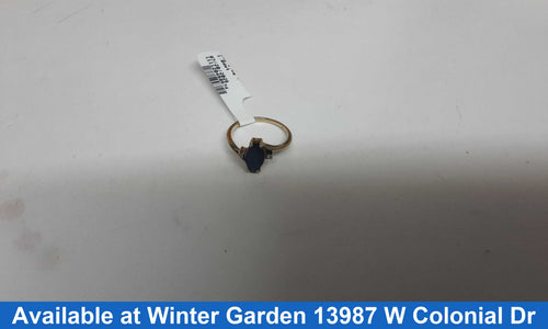Women's Ring - Solitaire - Yellow Gold 10k (.417) 1.8 grams Size 5.5
