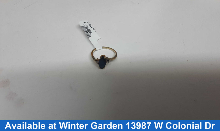 Women's Ring - Solitaire - Yellow Gold 10k (.417) 1.8 grams Size 5.5