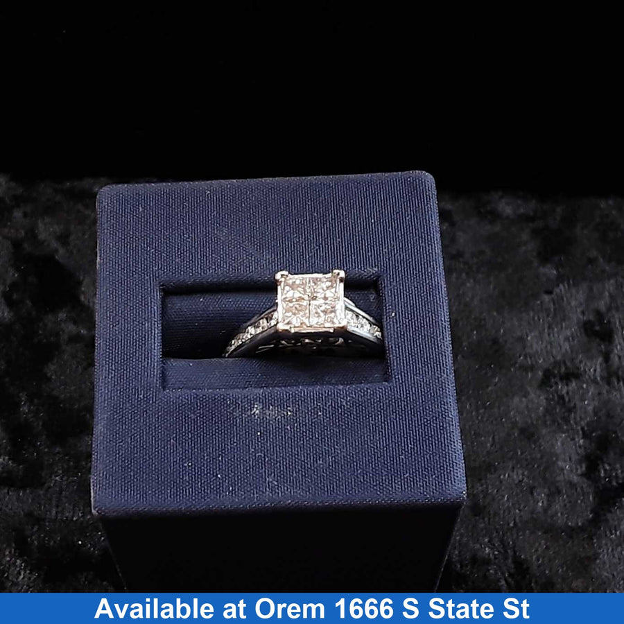 Women's Ring - White Gold 10k (.417) 4.3 grams Size 9