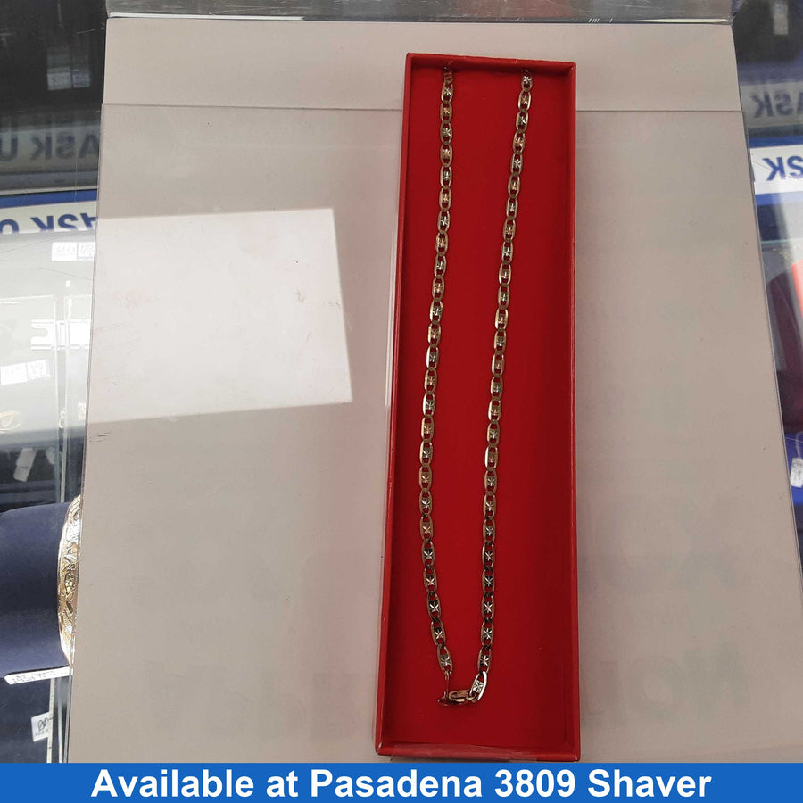 Chain - Tricolor Gold 10k (.417) 10.3 grams 22 inch
