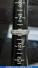 Women's Ring - White Gold 10k (.417) 3.4 grams Size 8