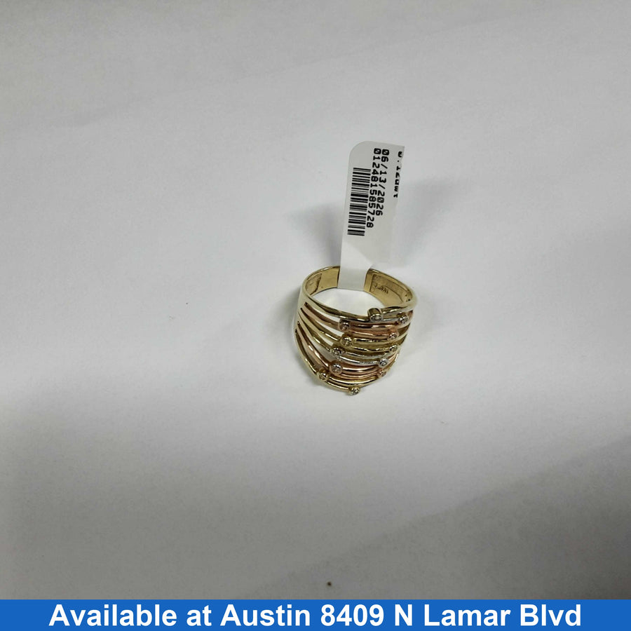 Women's Ring - Yellow Gold 14k (.585) 6.6 grams Size 9