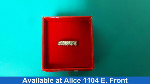 Women's Ring - Anniversary - Yellow Gold 14k (.585) 3.9 grams Size 8.5