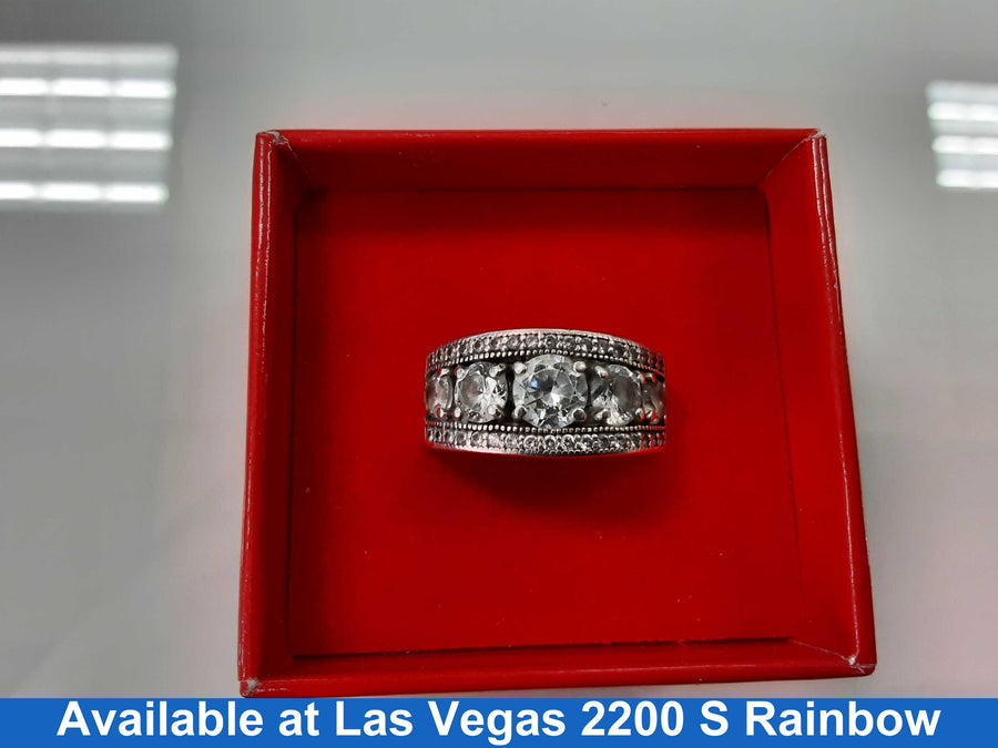 Ring - Wedding Band - Silver 6.1 grams Size 20