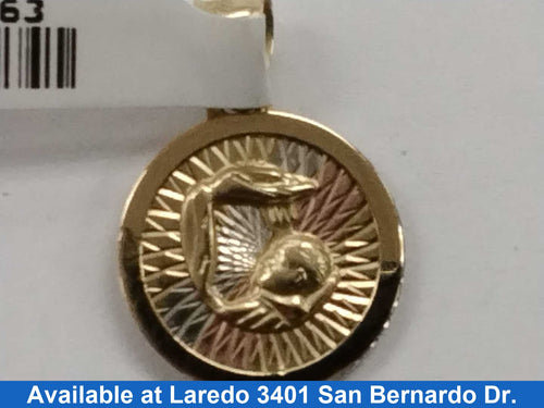 Religious Pendant - Tricolor Gold 10k (.417) 1 grams