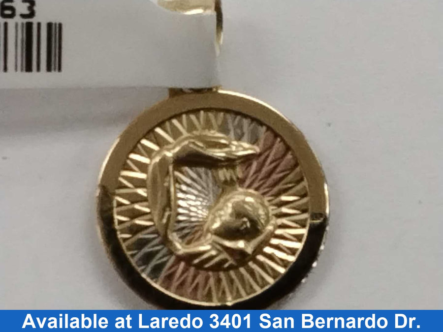 Religious Pendant - Tricolor Gold 10k (.417) 1 grams