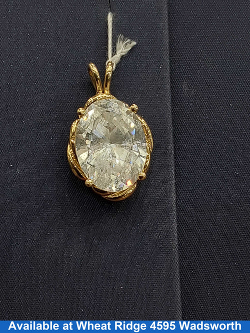 Diamond Pendant - Yellow Gold 14k (.585) 6.1 grams