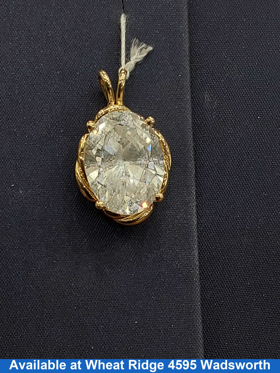 Diamond Pendant - Yellow Gold 14k (.585) 6.1 grams