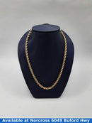 10kt Twisted Rope Chain