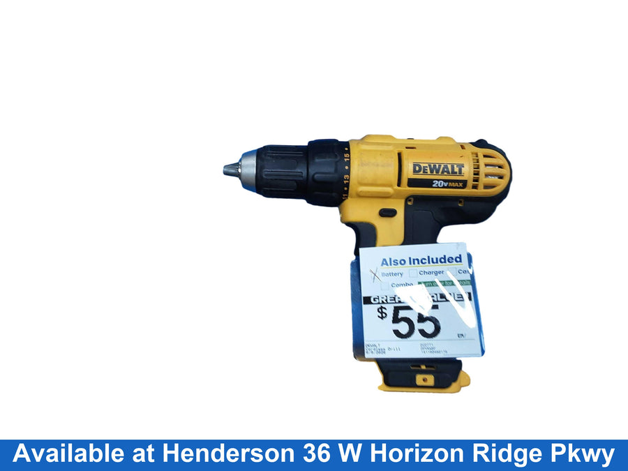 Dewalt Dcd771 Yellow Cordless Standard Drill