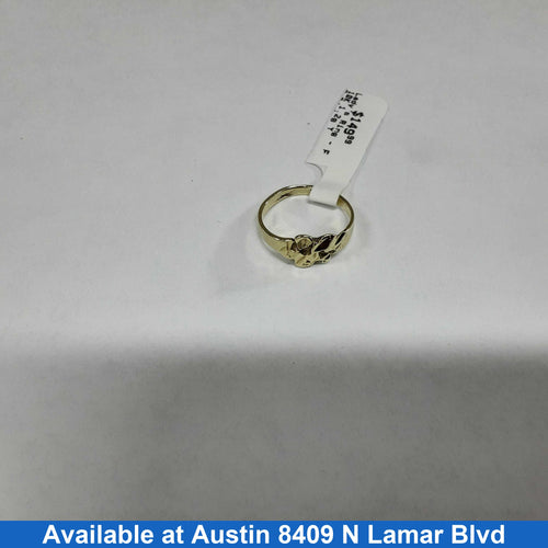 Women's Ring - Yellow Gold 10k (.417) 1.2 grams Size 4