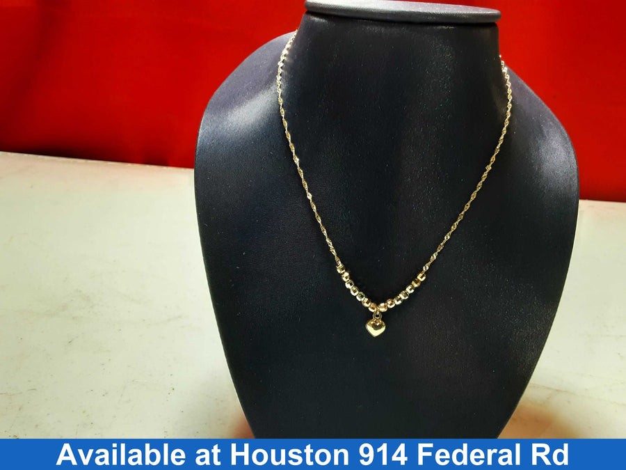 Chain - Tricolor Gold 10k (.417) 1.7 grams 18 inch