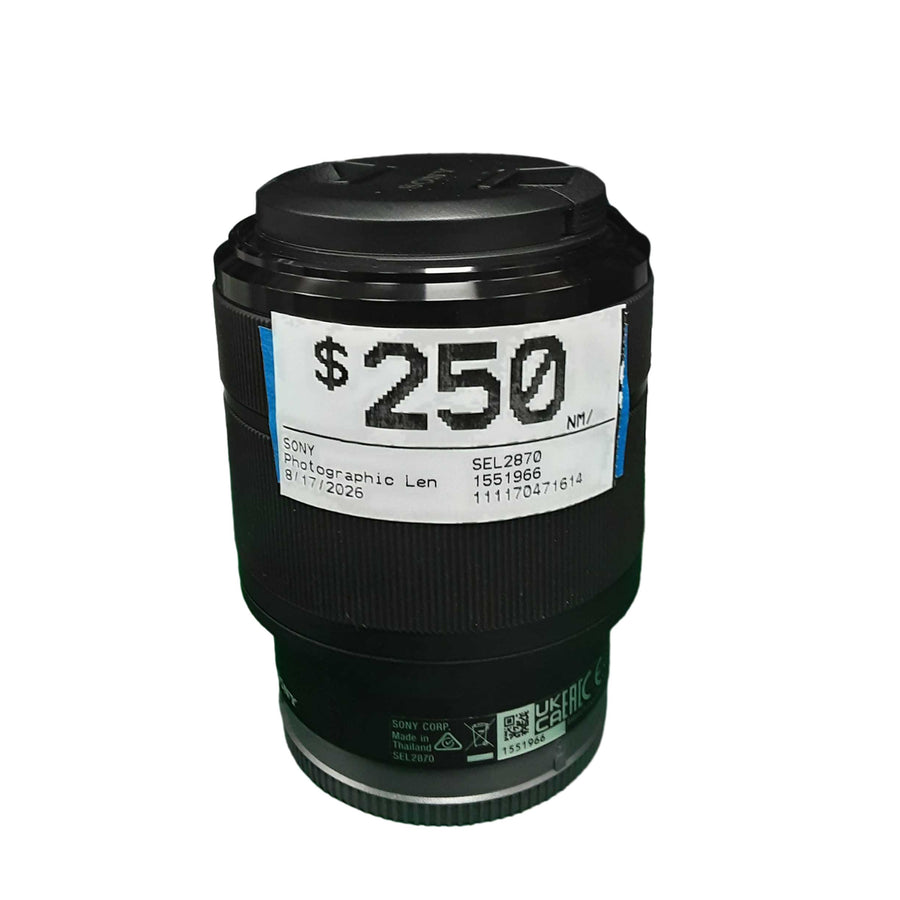 Sony Sel2870 Black Photographic Lens