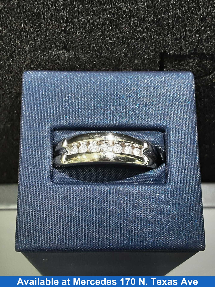 Ring - Wedding Band - White Gold 14k (.585) 5.5 grams Size 20