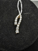 Diamond Pendant White Gold 14k (.585) 1.8 grams