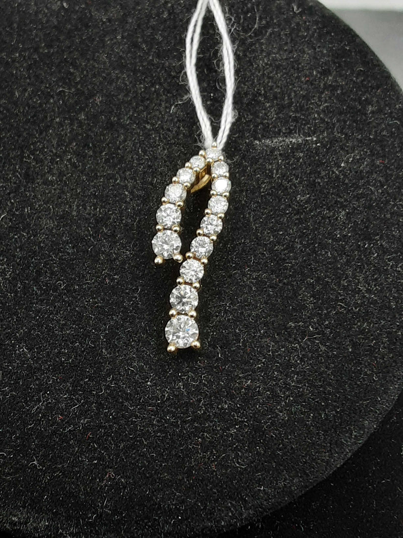 Diamond Pendant White Gold 14k (.585) 1.8 grams