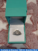 Ring - Engagement Set - White Gold 10k (.417) 4.2 grams Size 9.5