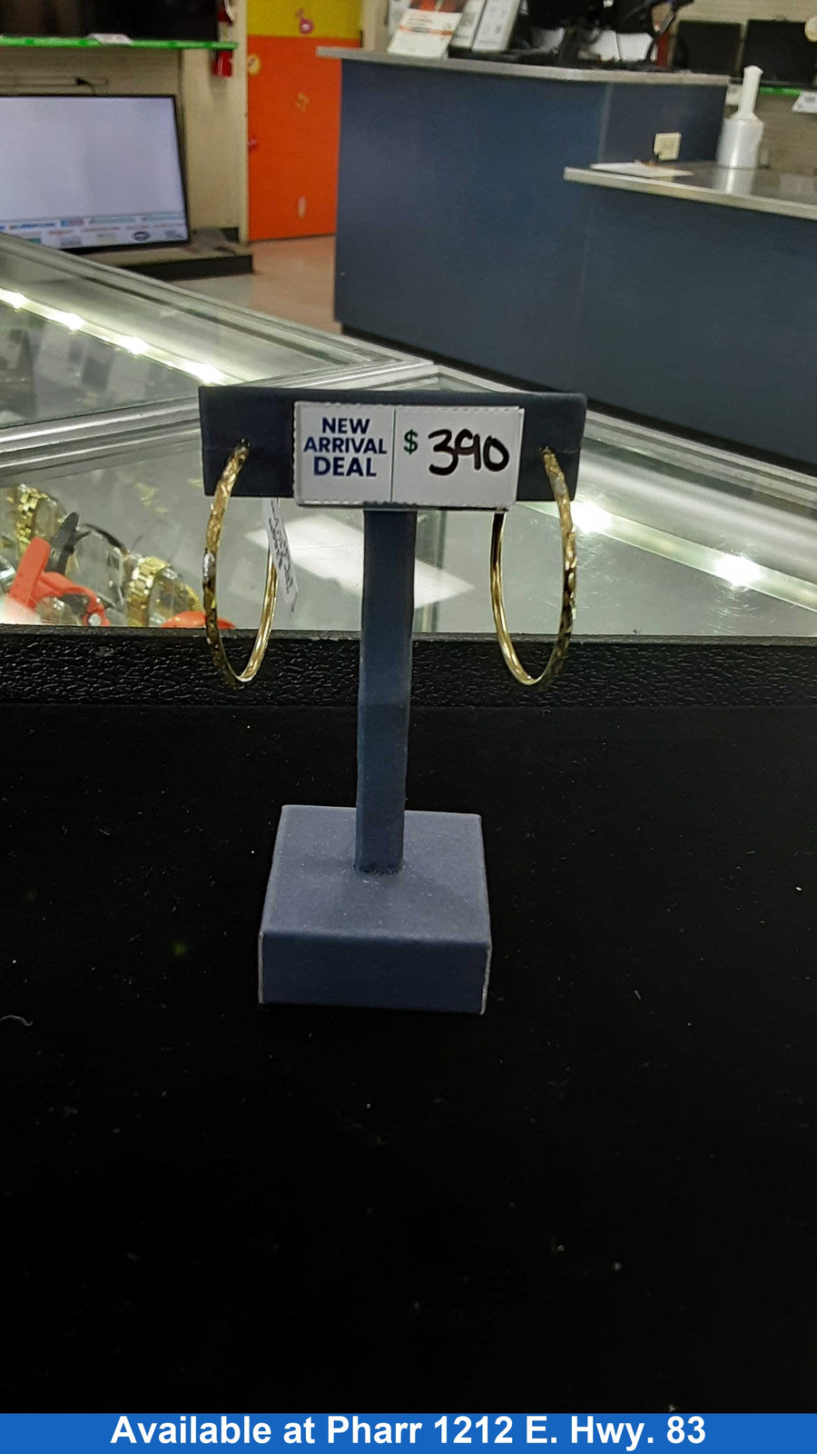 Hoop Earrings - Yellow Gold 10k (.417) 3.9 grams