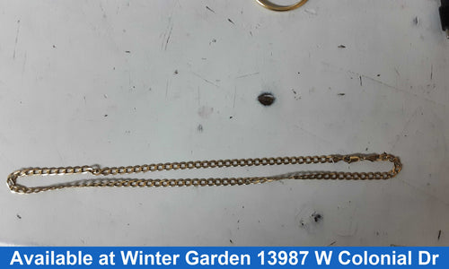 Cuban Link Chain - Yellow Gold 10k (.417) 11.2 grams 21 inch