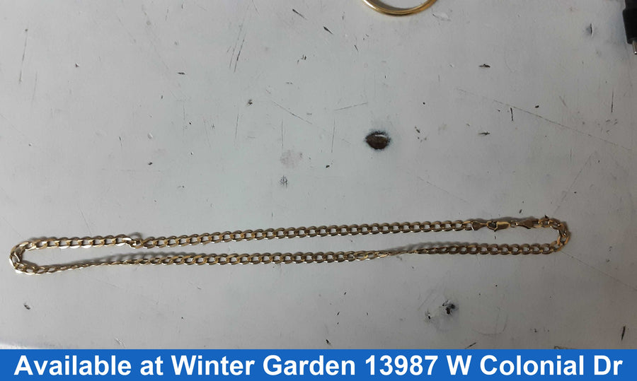 Cuban Link Chain - Yellow Gold 10k (.417) 11.2 grams 21 inch