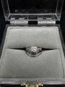 Ring - Wedding Set - White Gold 10k (.417) 6.4 grams Size 5.5