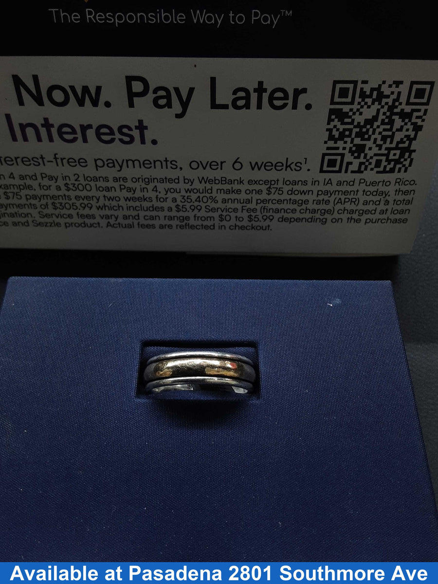Ring - Wedding Band - Silver 8.2 grams Size 20