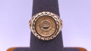 Coin Ring - Yellow Gold 14k (.585) 7.5 Grams Size 7