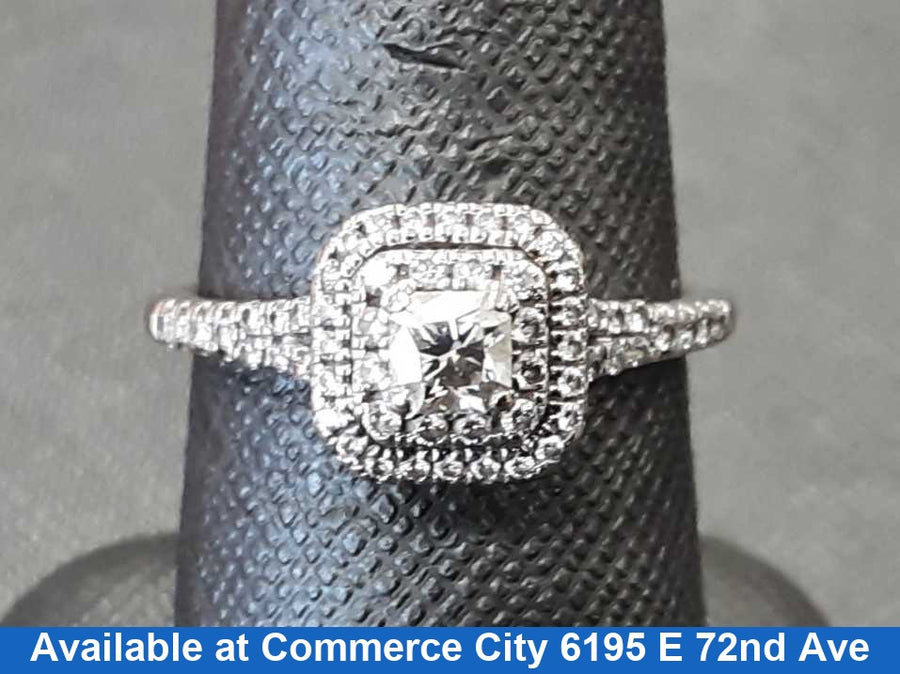 Ring - Wedding Band - White Gold 14k (.585) 3.5 grams Size 7.5
