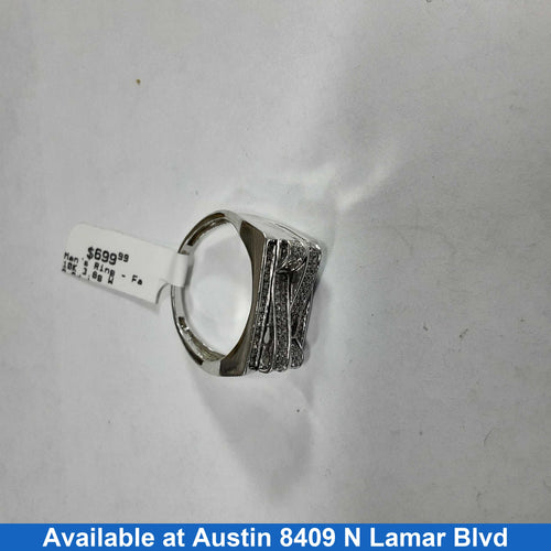 Men's Ring - White Gold 10k (.417) 3.8 grams Size 11