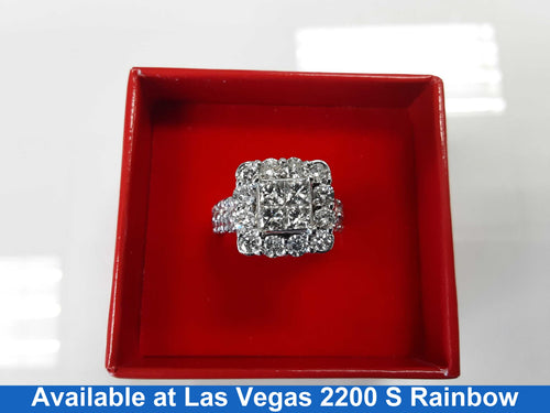 Ring - Engagement Set - White Gold 14k (.585) 7.9 grams Size 8