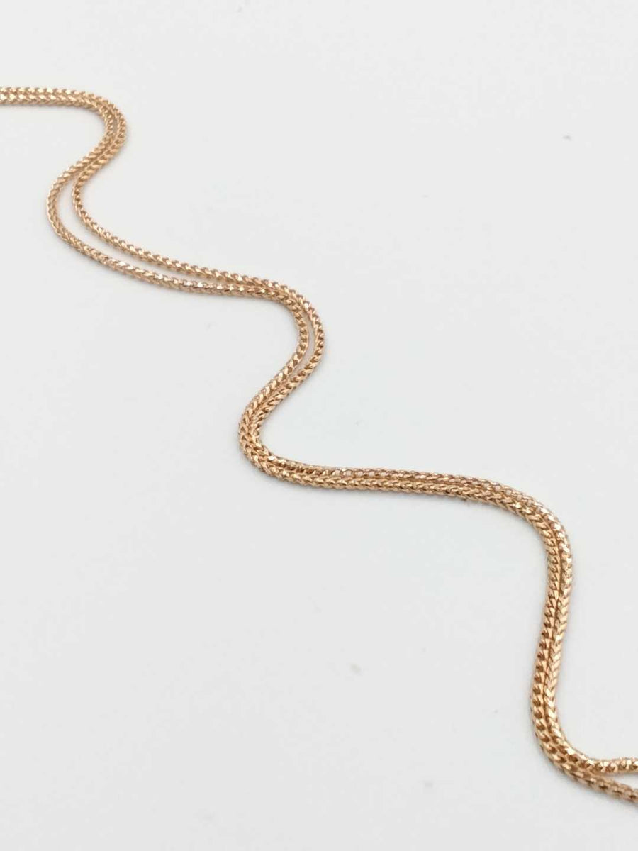 Fox Tail Chain - Rose Gold 14k (.585) 4 grams 22 inch