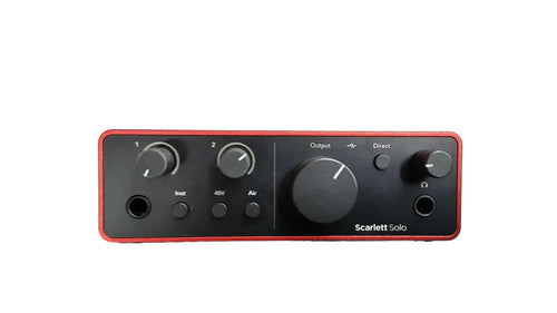 Focusrite Scarlett Solo Red Misc. Home Stereo Component