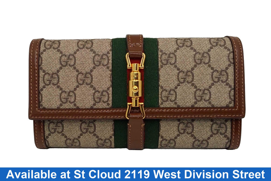 Gucci Gg Supreme Jackie 1961 Beige / Tan Purse / Handbag