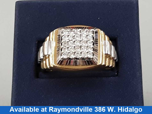 Men's Ring - Yellow Gold 14k (.585) 9.3 grams Size 10.5