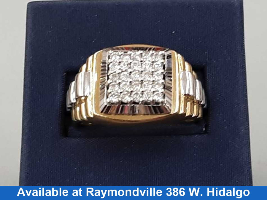 Men's Ring - Yellow Gold 14k (.585) 9.3 grams Size 10.5